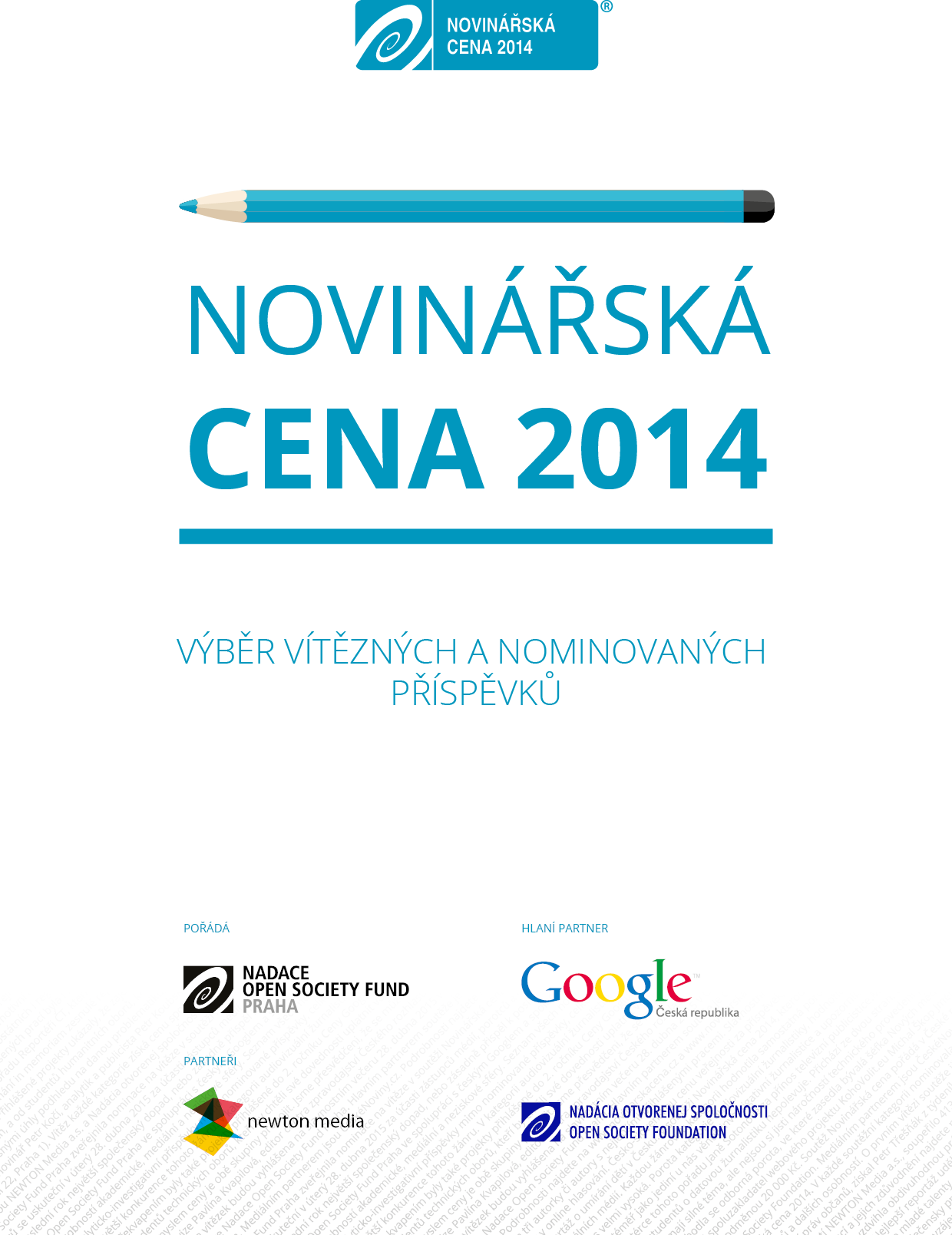 E-kniha Novinářská cena 2014 - Nadace Open Society Fund Praha
