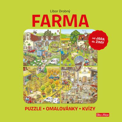Farma: Puzzle - Omalovánky - Kvízy - Libor Drobný [kniha]