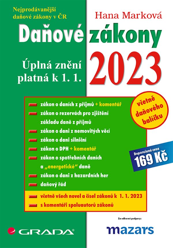 E-kniha Daňové zákony 2023 - Hana Marková